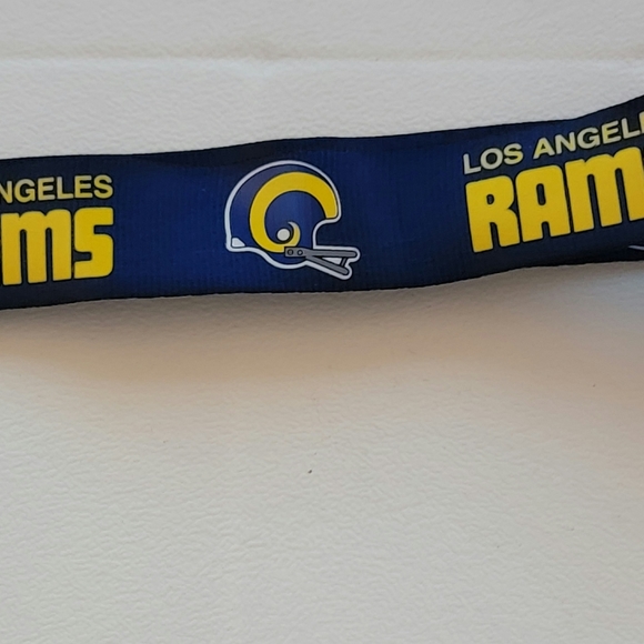 RAMS WRIST STRAP KEY CHAIN REPRESENT - Picture 1 of 5